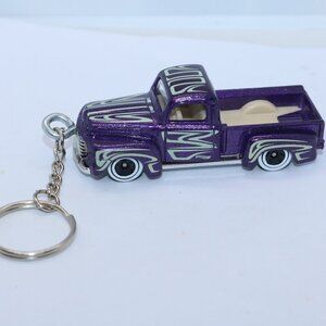 Hot Wheels Hot Trucks '49 Ford Truck CUSTOM keychain W/card